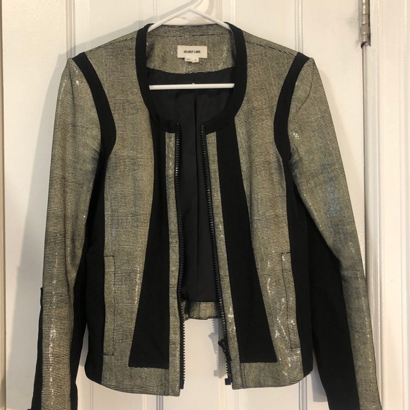 Helmut Lang black Lame jacket - Picture 2 of 4